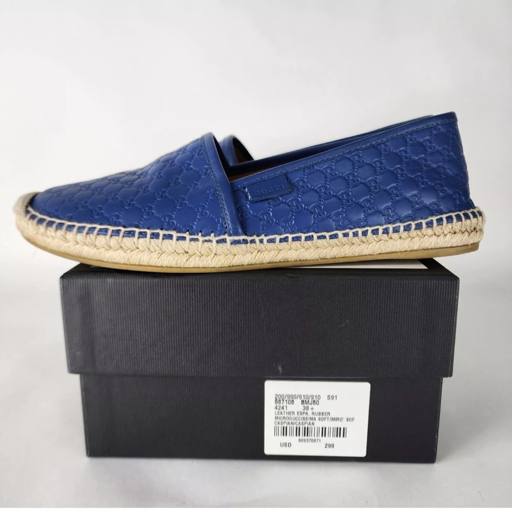 Gucci Microguccissima Espadrilles Caspian - Size 38.5 Euro / Size 8 US